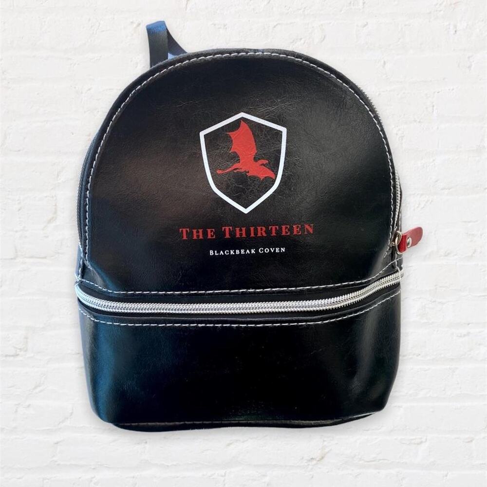 goth mini backpack - "The thirteen" black beak coven